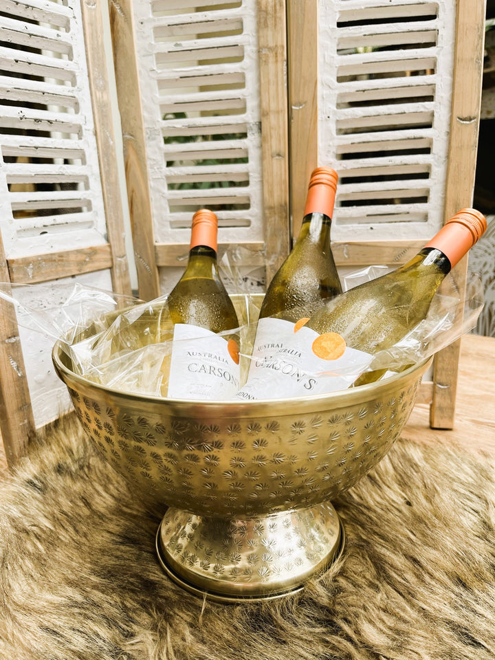 Champagner-/Weinkühler kompakt gold