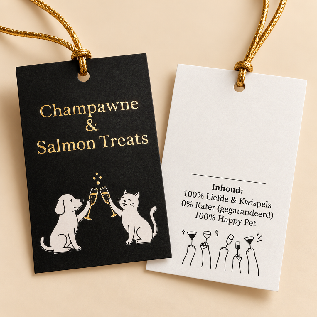 Champawne & Salmon Treats – luxe cadeauset voor hond en kat - Een bubbel voor je beste maatje 🥂🐾