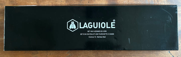 Laguiole set van vleesmes en vork