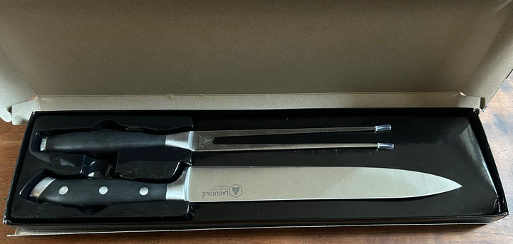 Laguiole set van vleesmes en vork