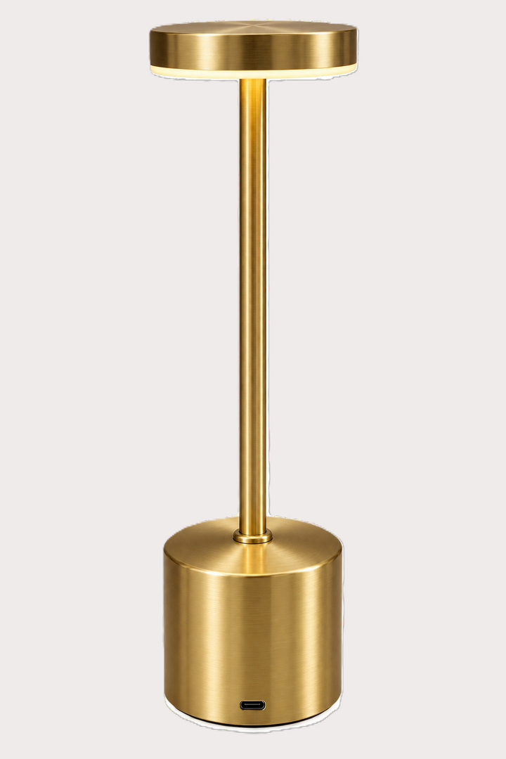 Touch wiederaufladbare Tischlampe hochgold