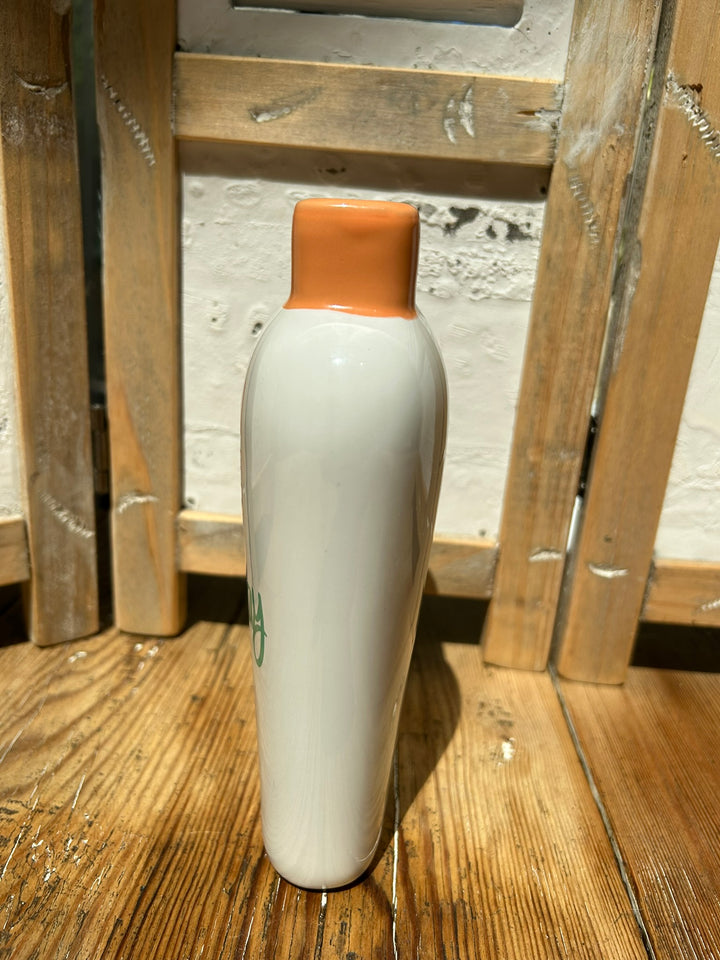 Weiße Keramikvase