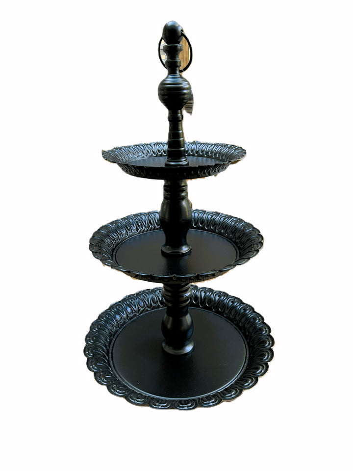Zwarte metalen grote etagère