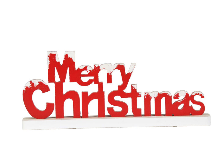 Merry Christmas houten decoratiebord