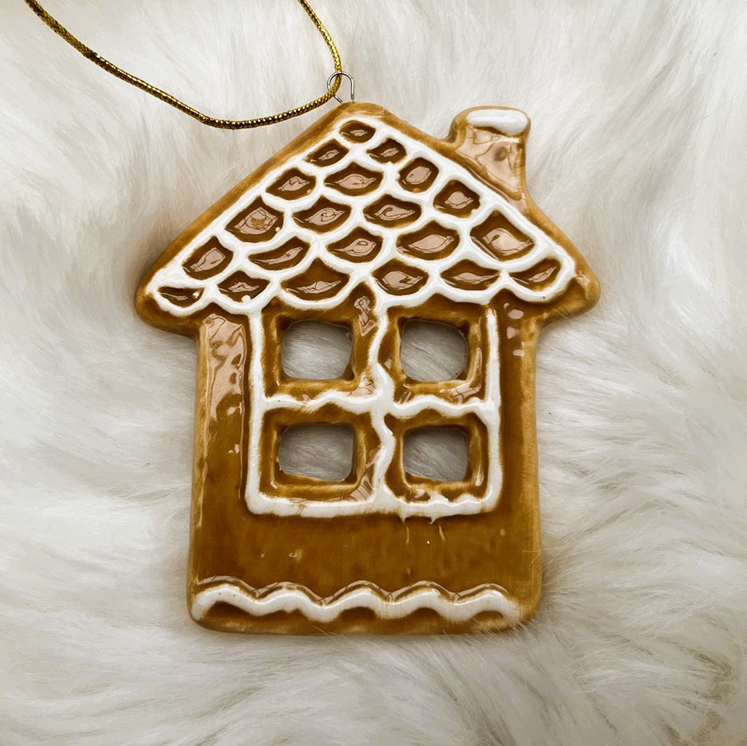 Kerstboom hanger gingerbread keramiek