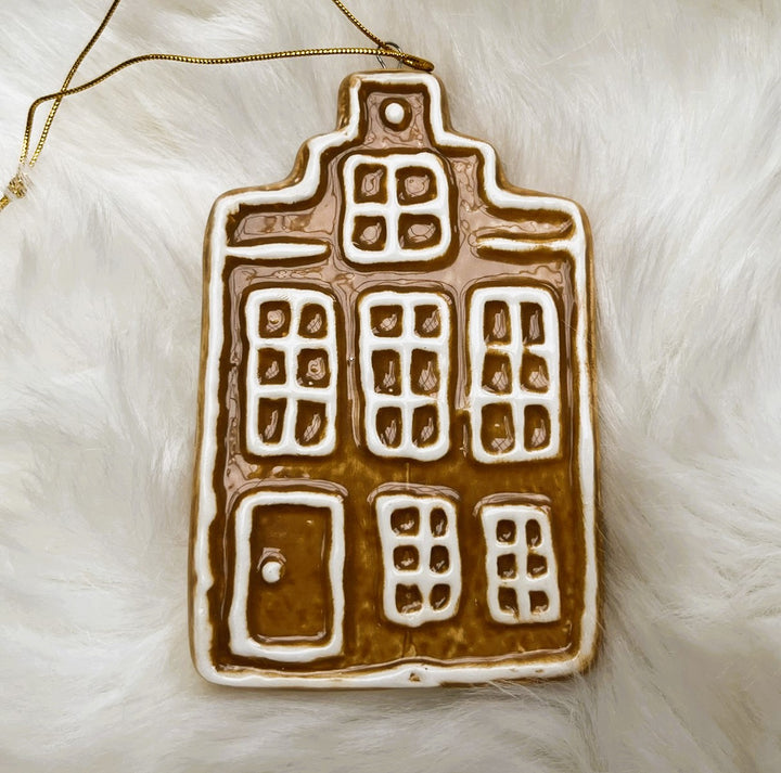 Kerstboom hanger gingerbread keramiek